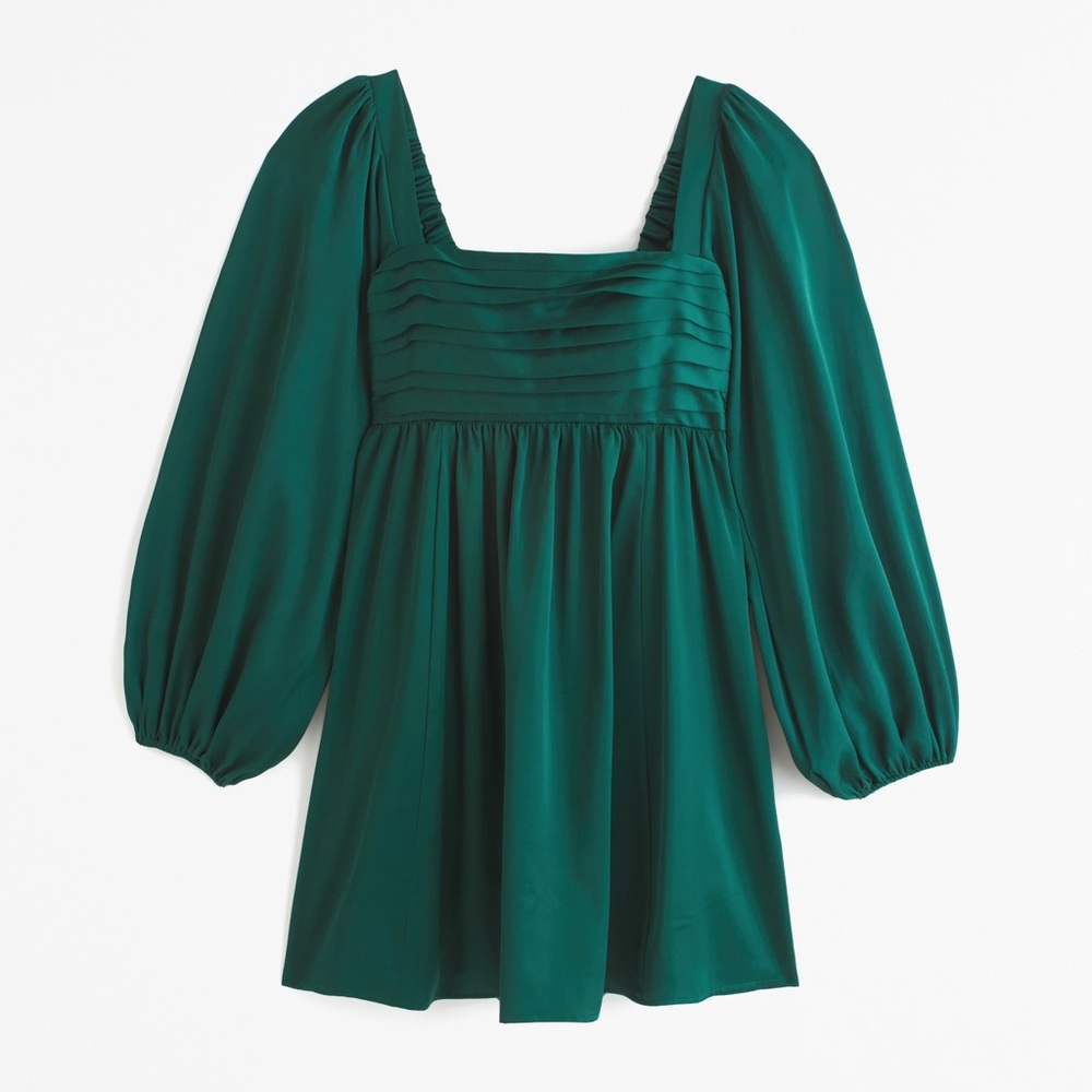 Abercrombie Emerson Long Sleeve Satin Mini Dress
